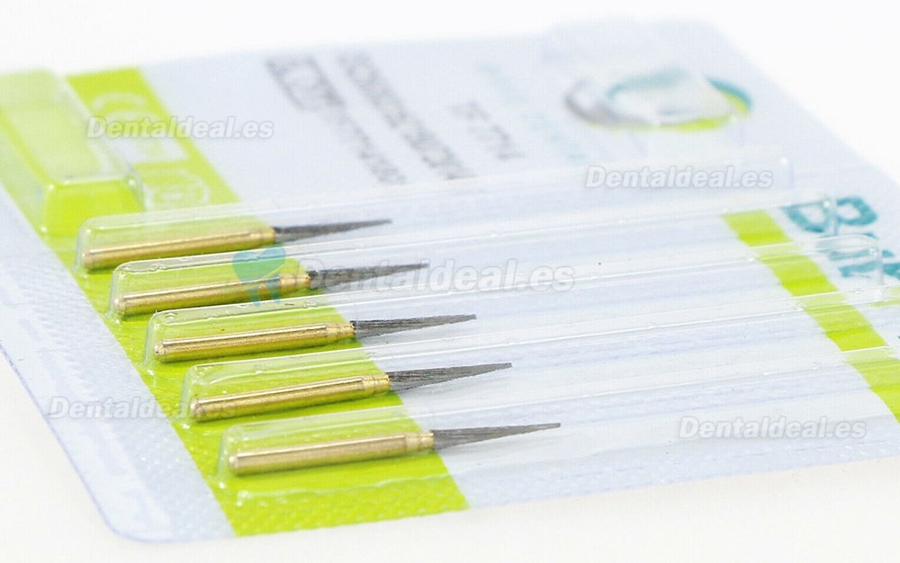 5Pcs Wave Dental Taper Fissure TF 7714 Burs Trimming & Finishing Carbide 12 Blade Bur